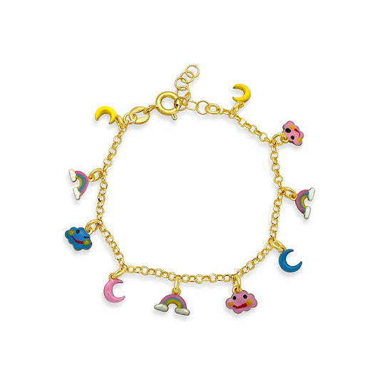 Children's Rainbow Dangle Bracelet