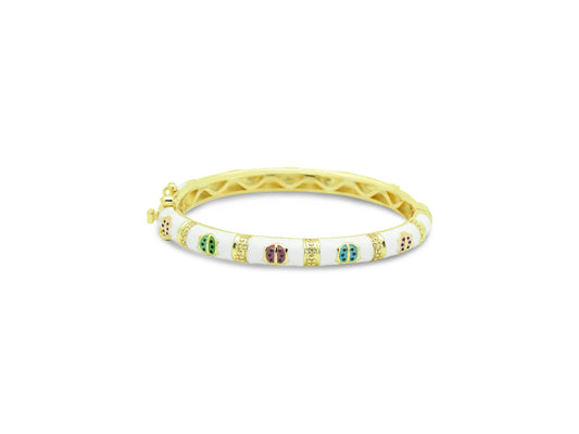 Children's Ladybug Bangle Bracelet