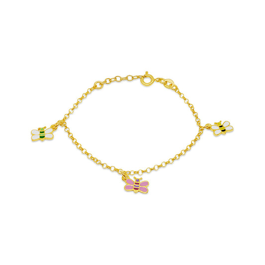 Children's Bumblebee Dangle Bracelet